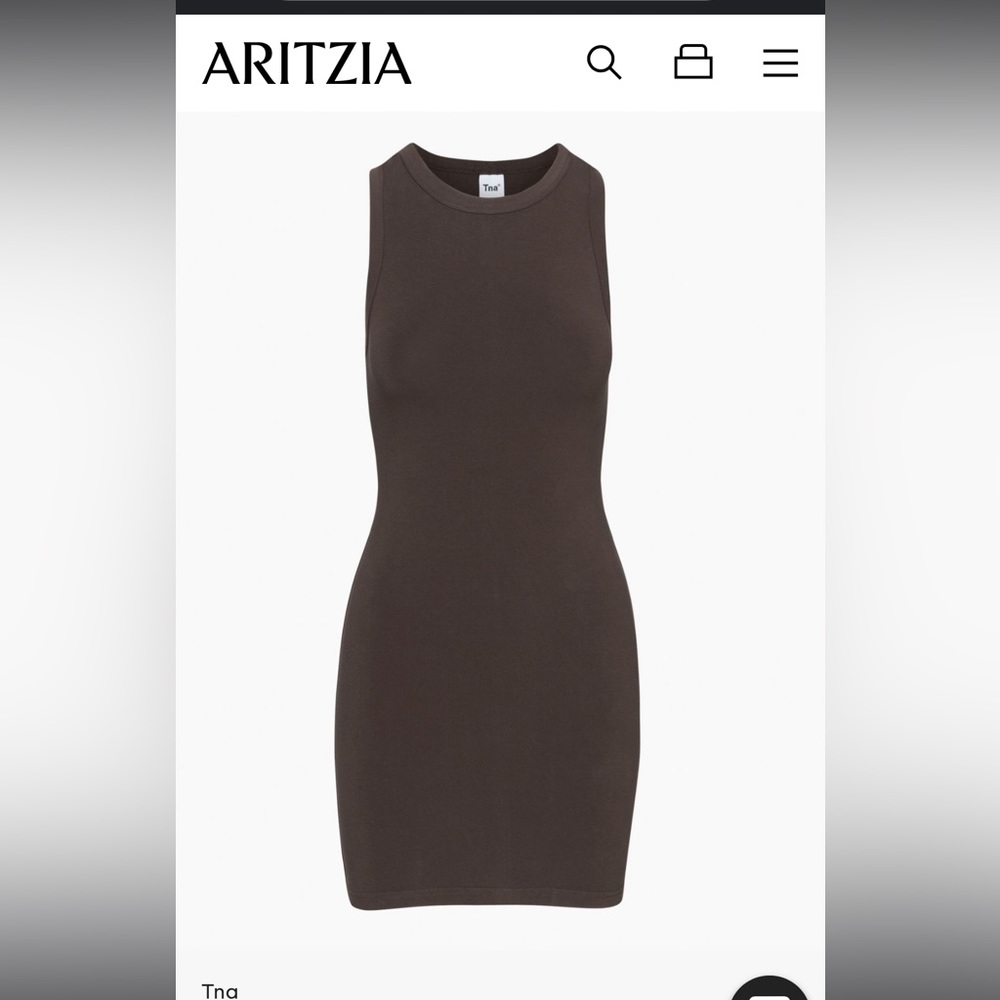 🤎Aritiza/TNA Queens Dress in Mocha ☕️🤎